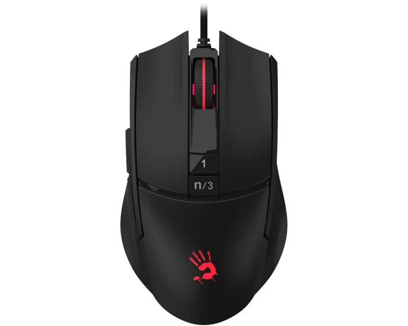 A4Tech Bloody L65 Max Stone Black gejmerski miš RGB 12000 CPI žični USB crni