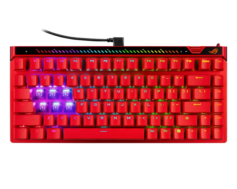 ASUS ROG Falchion Ace 75 HE M705 gejmerska tastatura žična US crvena 90MP047H-BKUA60