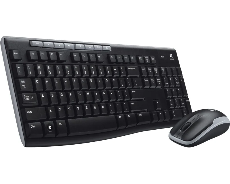Logitech MK270 bežični komplet tastatura i miš M185 nano prijemnik US crno-sivi