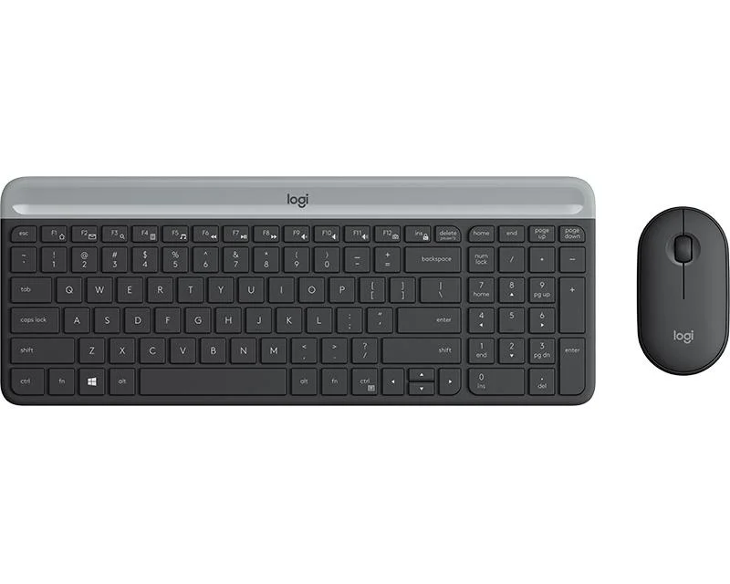 Logitech MK470 Slim bežični komplet tastatura i miš US grafit 920-009204