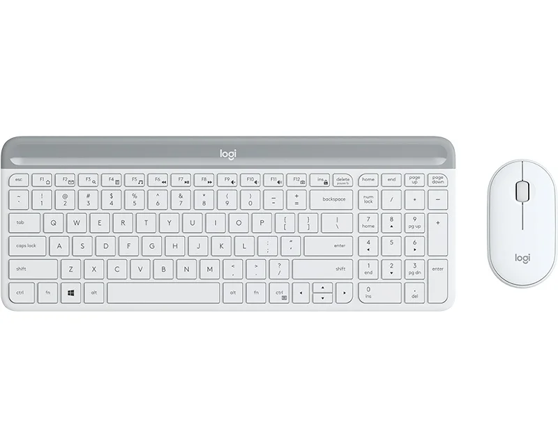 Logitech MK470 Slim bežični komplet tastatura i miš US bela 920-009205