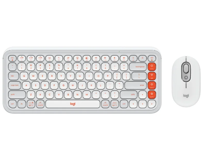 Logitech POP Icon Combo bežična tastatura i miš US raspored bela