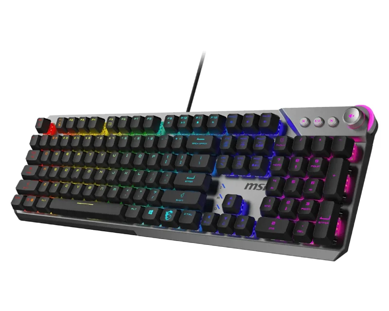 MSI Strike 600 V2 Silent mehanička gejmerska tastatura RGB žična USB US raspored