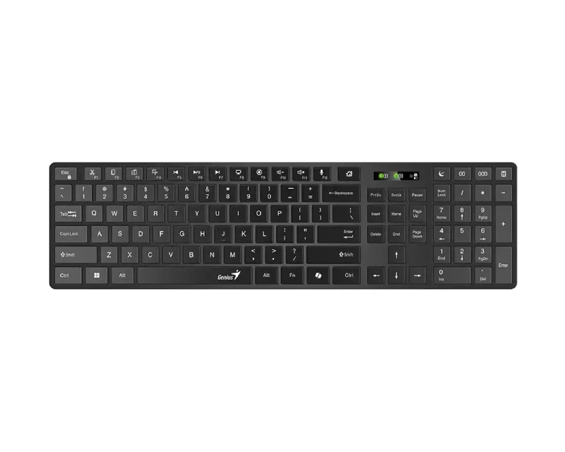Genius SlimStar 7250BT bežična Bluetooth tastatura AI crna US raspored
