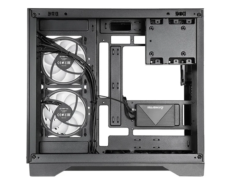 Chieftec Visio Mid Tower kućište ATX kaljeno staklo 6 ARGB ventilatora crno GM-30B-TG-OP