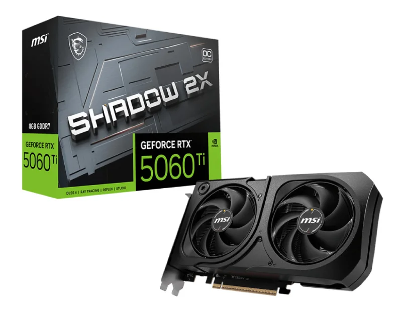 MSI GeForce RTX 5060 Ti 8G Shadow 2X OC Plus grafička kartica 8GB GDDR7